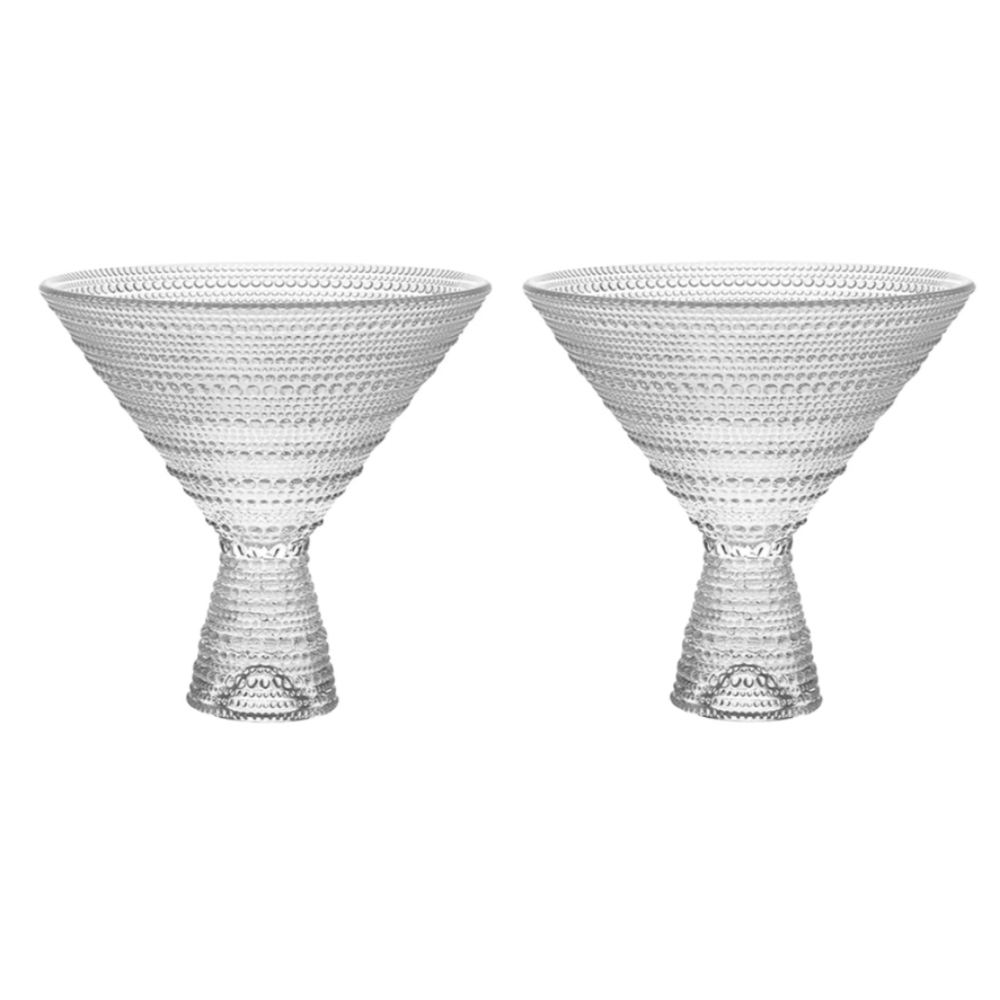Jupiter Clear Martini Set Of 2